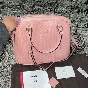 Gucci pink purse large